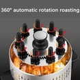 thumbnail image 3 of Gril Rôtissoire Électrique 1200w, Grils à Contact, Minuterie 0-30min, Rotation Automatique à 360°, Chauffage Uniforme, pour Intérieur et Extérieur, 3 of 5