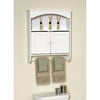 Mainstays White Wood Wall Cabinet With Open Storag