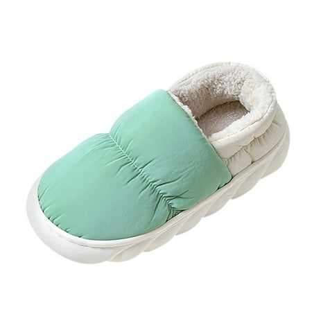 

WANYNG Women Slippers Autumn And Winter Indoor Fashion Comfortable And Warm Thick Bottom Non Slip Color Matching Slippers for Women Memory Foam Summer S Women Slippers Size 5