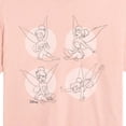 thumbnail image 2 of Tinker Bell - Circle Poses - Juniors Cropped Graphic T-Shirt, 2 of 4