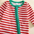 thumbnail image 6 of FYDUU Baby Footed Romper Onesies Baby Girl Boy Christmas Outfit My First Christmas Footie Romper Zipper Bodysuit Jumpsuit Fall Winter Clothes 6-12 Months, 6 of 8