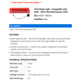 thumbnail image 2 of Third Brake Light - Compatible with 2003 - 2022 Chevy Express 2500 2004 2005 2006 2007 2008 2009 2010 2011 2012 2013 2014 2015 2016 2017 2018 2019 2020 2021, 2 of 2