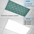 thumbnail image 4 of 1 Pack Bohemia Fluorescent Light Covers for Ceiling Lights Abstract Gingham White Circle Traditional Ethnic Texture Magnetic Ceiling Light Covers Overhead Light Filters for Office Classroom Home, 4 of 9