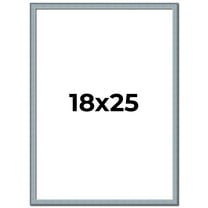 18x25 Frame Blue Scuffed Farm Board Solid Wood Picture Frame Width 0.75 Inches | Interior Depth 0.5