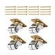thumbnail image 1 of 4 ruedas de metal para piano vertical, fáciles de instalar con tornillos, para silla o sofá. Plata, 1 of 9