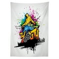 thumbnail image 3 of Ambesonne Youth Tablecloth Rectangular Table Cover, Young Man Hip Hop Culture, 60"x90", Multicolor, 3 of 4