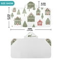 thumbnail image 4 of Yayeee Kids Hooded Towels Toddler Soft Absorbent Beach Bathing Wrap 50" x 23.5", Green Christmas House, 4 of 5