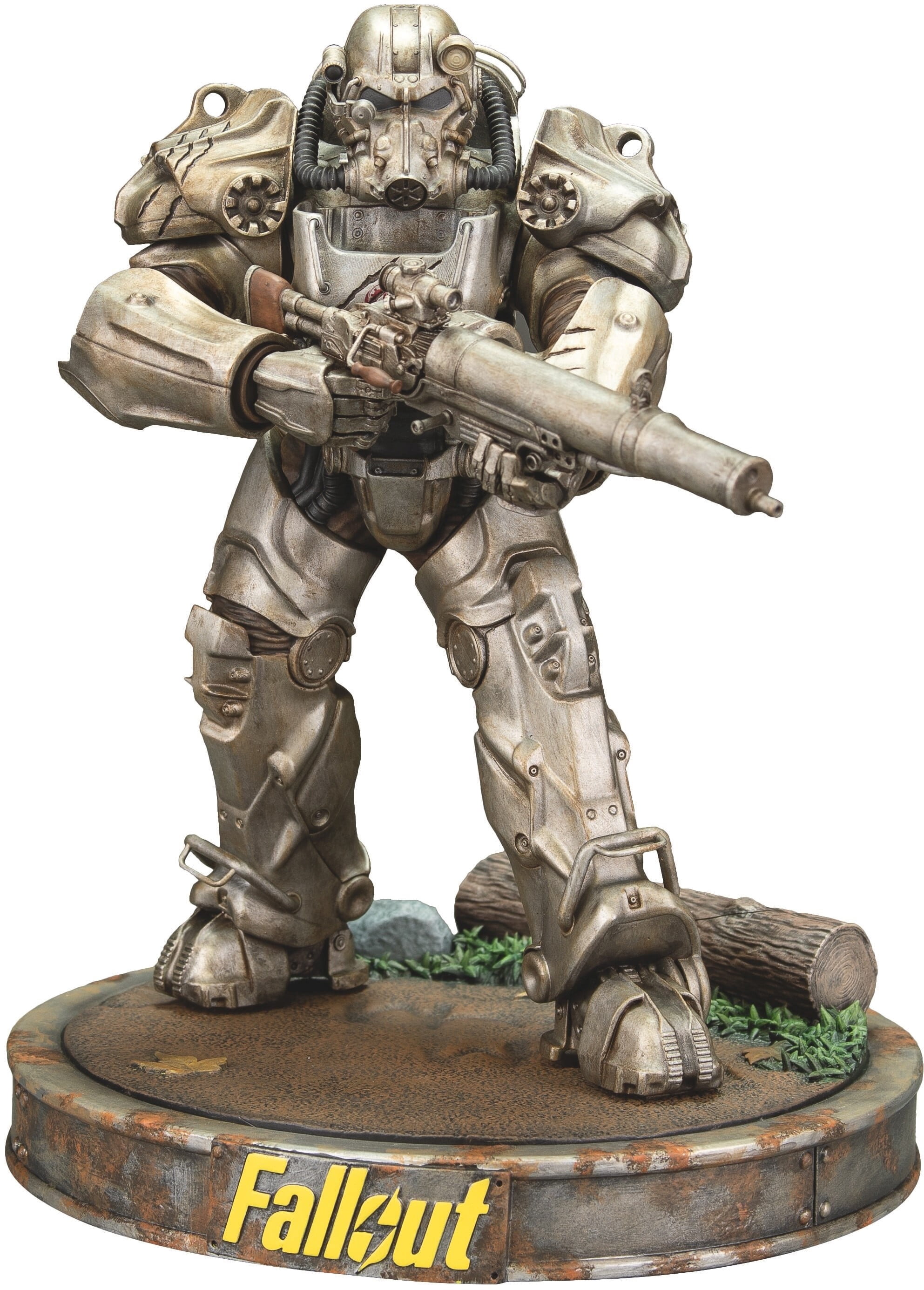 Fallout T-60 Power Armor 1/6 Scale Action Figure - Pre-Painted With LED & Rifle