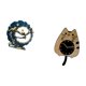 thumbnail image 5 of Figura de adorno de chuchería, figura artesanal, escultura, estatua de amor, reloj de pared decorativo, reloj de pared de gato, decoración moderna de, 5 of 8