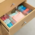 thumbnail image 4 of iDesign Linus BPA-Free Plastic Set of 2 Adjustable Drawer Cabinet Organizer, Clear, 4 of 8