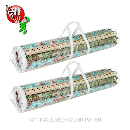 Gift Storage - Elf Stor Wrapping Paper and Gift Wrap Storage Bag for 40 Inch Rolls | 2 Pack