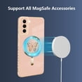 thumbnail image 5 of for Samsung Galaxy S21 Plus Case [Support for Magsafe] Butterfly Pattern Magnetic Plating Screen Protector Luxury Elegant Case Camera Protector Shockproof Protective Corner Back Cover -Pink, 5 of 12