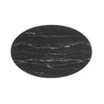thumbnail image 3 of Modway Lippa 42" Oval Artificial Marble Coffee Table in Gold Black, 3 of 7
