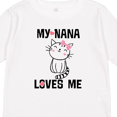 thumbnail image 4 of Inktastic My Nana Loves Me Girls Girls Long Sleeve Toddler T-Shirt, 4 of 5