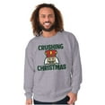 thumbnail image 5 of Crushing Christmas Nutcracker Pun Unisex Plus Size Sweatshirt Brisco Brands 4X, 5 of 6