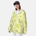 thumbnail image 3 of Kdxio Cute Frog3 Print Women Men Sun Protection UPF 50+ Jackets Zip Up Long Sleeve Hoodie Hiking Lightweight with Pockets, 3 of 7