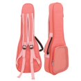 thumbnail image 1 of GLFILL Convenient and Stylish Portable Transparent Pockets Ukulele Bag Soft Case Shoulder Backpack for 23 Inch Small Guitar Pink, 1 of 9