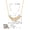 KN0679-3, variant on Flower Necklaces for Women Dainty 14k Gold Plated Cubic Zirconia Wedding Necklaces for Brides Simple CZ Choker Pendant Necklace for Women Trendy Prom Jewelry Gifts