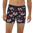 thumbnail image 2 of Cauagu Rose Flowers Print Men's Boxer Briefs, Funny & Cute Underwear Elastic Waistband Briefs Ideal Gift for Men,1-Pack, 2 of 7