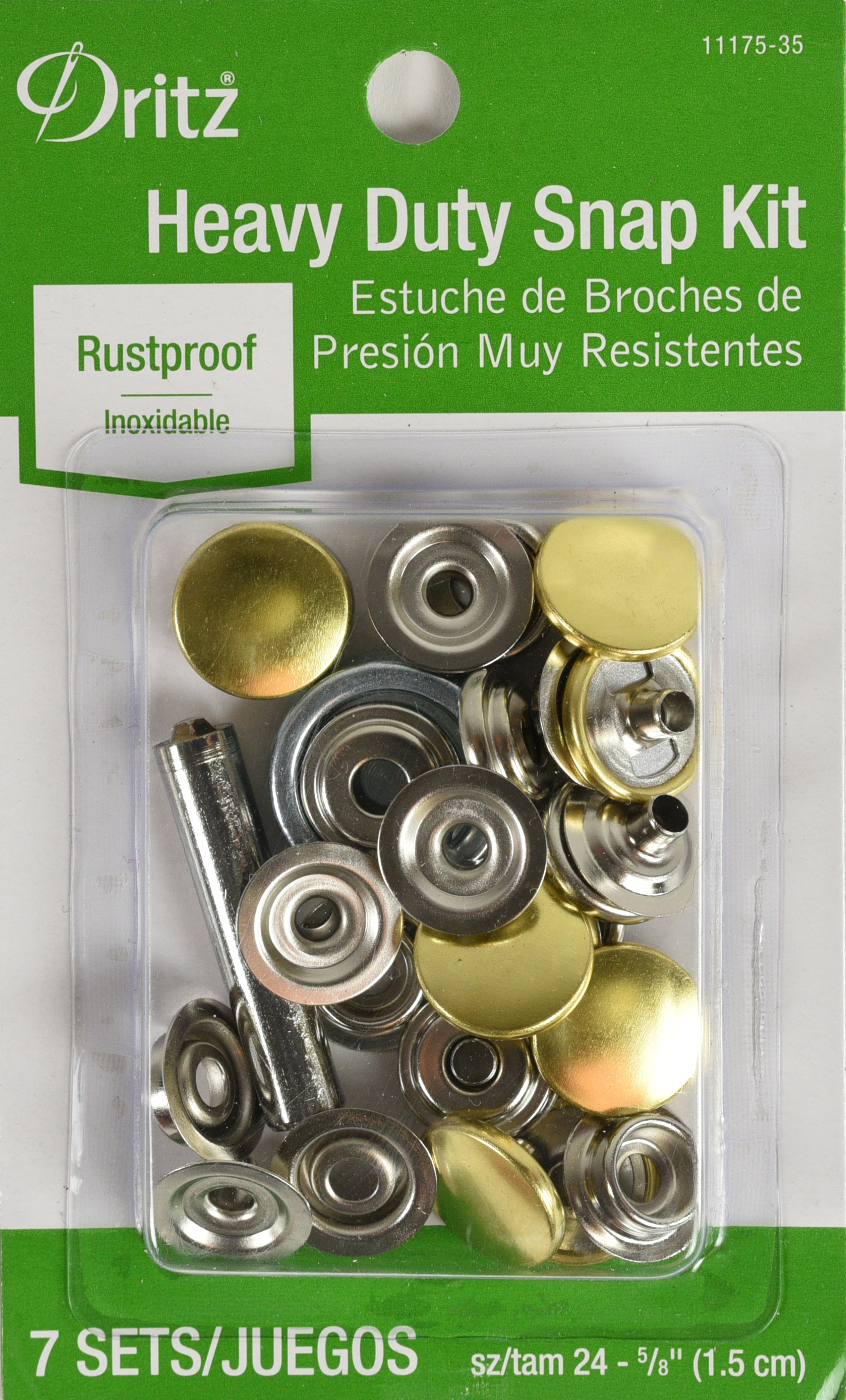 Dritz Heavy Duty Snap Kit, 7 Count