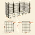 thumbnail image 4 of Renwick 31.5" Tall Foldable Dog Playpen Panels with Door, 8 Panels, Black, 4 of 9