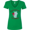thumbnail image 3 of Inktastic I Want a Hippopotamus for Christmas Women's V-Neck T-Shirt, 3 of 5