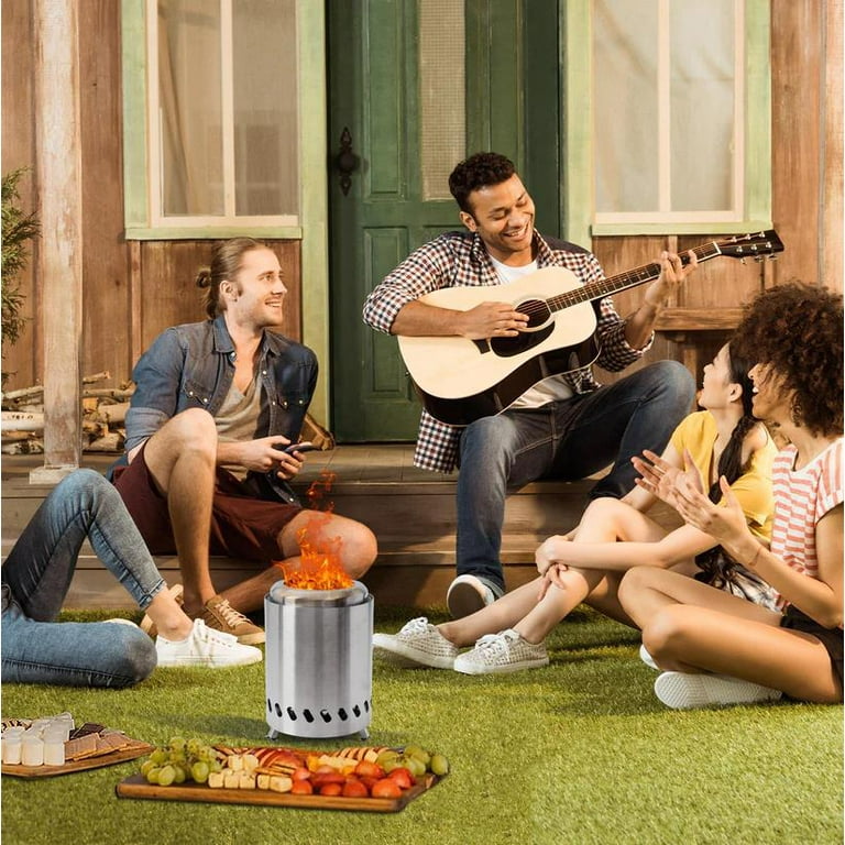 Pitzy” Portable Fire Pit By: Seamless Outdoors-BLACK - Walmart.com