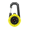 thumbnail image 1 of Colaxi Boussole de Randonnée Multifonctionnelle Compacte avec Mousqueton pour Survie Urgence Alpinisme Camping Jaune, 1 of 8