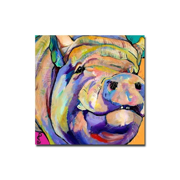 Trademark Art "Potbelly" Canvas Wall Art by Pat Saunders-White