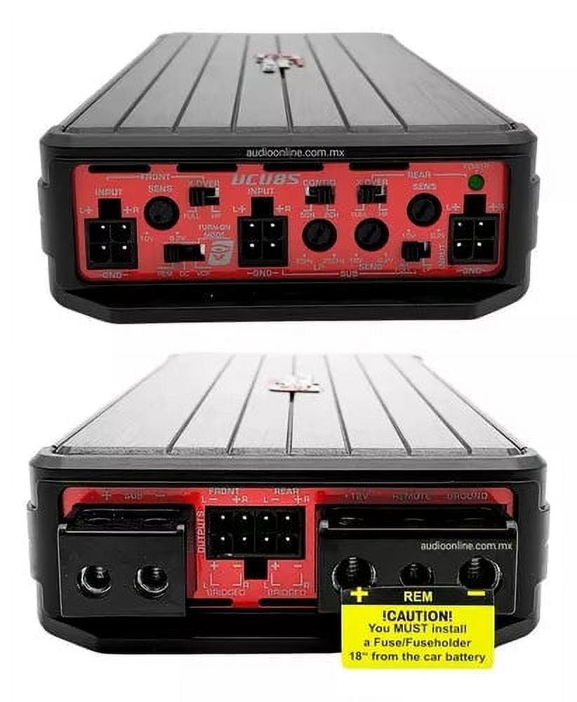 Cerwin Vega VCU84 1200 Watts Class D Marine Amplifier with Remote Bass Knob Control