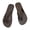 Coffee, variant on Women’s Knotted-Strap Flat Flip-Flops, Size S, Fits EU 35-36, 9.25-Inch Length, Double Thin-Strap Knot, Rubber, Flexible Flat Footbed, Pink