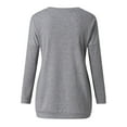 thumbnail image 3 of Mode Femmes Impression de Noël Couleur Unie Col Rond Pull Femmes, 3 of 4
