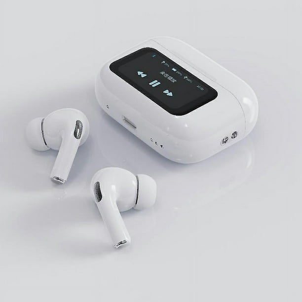 Auriculares de botón ZHCH A8 Pro con pantalla táctil LCD inteligente Bluetooth ANC+ENC | Bodega Aurrera en línea
