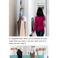 thumbnail image 1 of Gancho de madera para ropa, estilo de montaje doble, gancho plegable para puerta y pared, 1 of 9