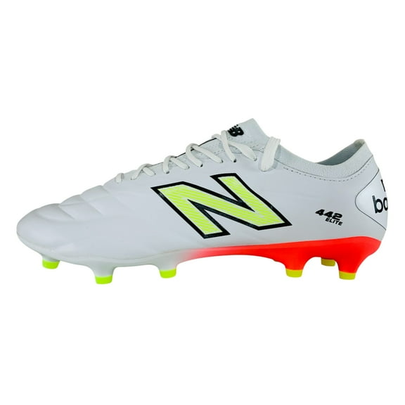 New Balance 442 Elite FG v2 Firm Ground White Men's Wide 2E Soccer Cleats MS41FEB2, Men's U.S. Shoe Size 8.5