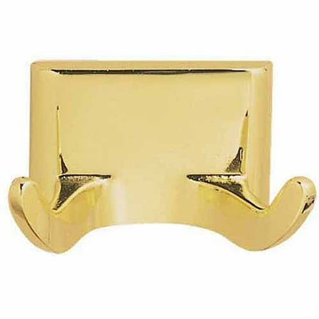 Design House 533307 Millbridge Double Robe Hook, Polished Brass Finish