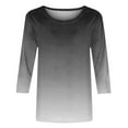 thumbnail image 5 of Plus Size Tops for Women Fashion Tees Casual Crewneck 3 4 Sleeve Loose T Shirt Ladies Tops Blouses Shirts, 5 of 6