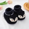 thumbnail image 6 of kamemir Baby Shoes Baby Boys Girls Ankle Sneakers Soft Rubber Sole Anti-Slip Toddler Wedding Uniform Dress Shoes(Black,6-9Months), 6 of 6