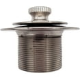 thumbnail image 6 of Westbrass 1-3/8" Twist & Close Bathtub Drain Trim with One-Hole Overlfow and Universal Adaptor, Satin Nickel, 6 of 10
