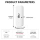 thumbnail image 3 of Tuya ZigBee Temperature Humidity Sensor Smart Home Temperature Sensors Works with Alexa Google Assistant Smart Life, 3 of 5
