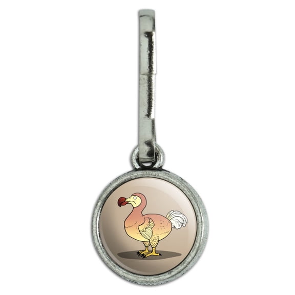 Dodo Bird Antiqued Charm Clothes Purse Suitcase Backpack Zipper Pull Aid