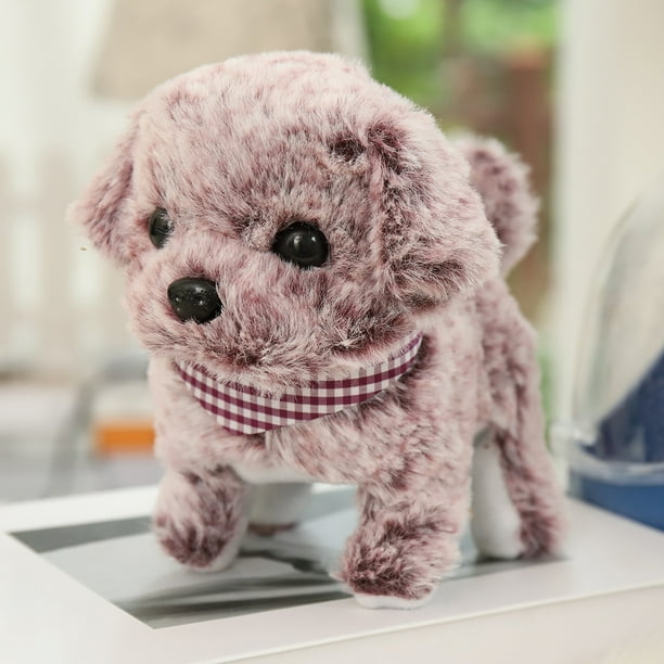 Robot électronique pour animaux de compagnie Chien avec sac Marche Chant  Jouet animal interactif Enfants Cadeaux-1