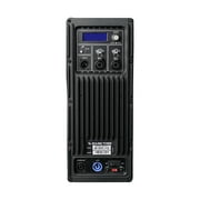 Sound Town Line Array Speaker System with One 2x8 Powered Subwoofer w/DSP and Speaker Output, Two 6x3 Line Array Speakers, Birch Plywood, Black (CARME-28ZETHUSM3)