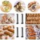 thumbnail image 3 of Kit de 35 moldes para cannoli, molde para crema, antiadherente de acero inoxidable, 16 moldes cónicos y 12 moldes tubulares para repostería danesa, rollo de crema y croissant., 3 of 5