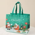 thumbnail image 5 of Twinkseal Christmas Gift Bags Christmas Gift Bag Santa Claus Snowman Design Capacity Dual Handle Non-woven Fabric Candy Gift Packaging Bag Gift for Christmas, 5 of 8