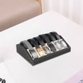 thumbnail image 7 of Hzzsbu 6-grid Belt Display Box PU Leather Belt Display Storage Holders Wooden Table Shelf Belt Collection Case for Tie Bow Watch, 7 of 7