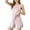 507_Pink, variant on ZHENHONG Nightgowns for Women, Lace Trim Slit Nightgown Lace Trim Side Sleep Dress Slit Bowknot Decor Sleep Spaghetti Dress, Women's Sleepwear Purple