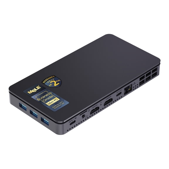 MeLE Slim Mini PC Overclock3C, Celeron N5095 32GB 512GB 4K UHD Mini Desktop Computer