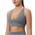 thumbnail image 2 of Swuxness Women's Push Up Wireless Bras Thin Strap V Neck Bandeau Built In Comfortable Camisole Top, 2 of 4