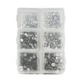 thumbnail image 1 of POINTERTECK Nail Rhinestones Rhinestones for Nails Glass Crystal Nail Rhinestones DIY Handcraft Different Styles Sweet Gift for Mobile Phone Rinestones Set, 1 of 6